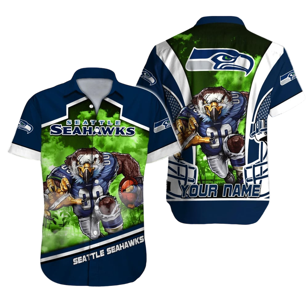 Seattle Seahawks Hawaiian Shirt NFL Football Custom Hawaiian Shirt for Men Women Gift For Fans