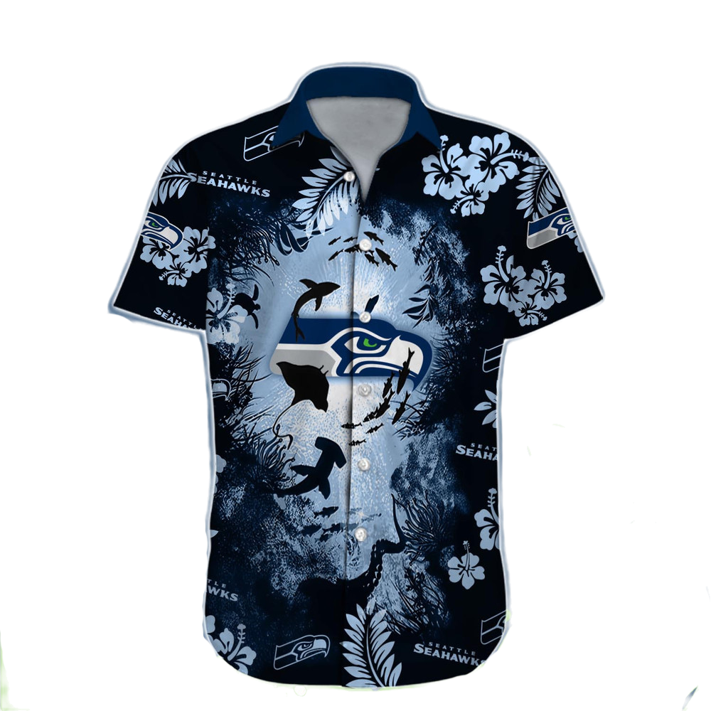 Seattle Seahawks Hawaiian Shirt NFL Football Custom Hawaiian Shirt for Men Women Gift For Fans