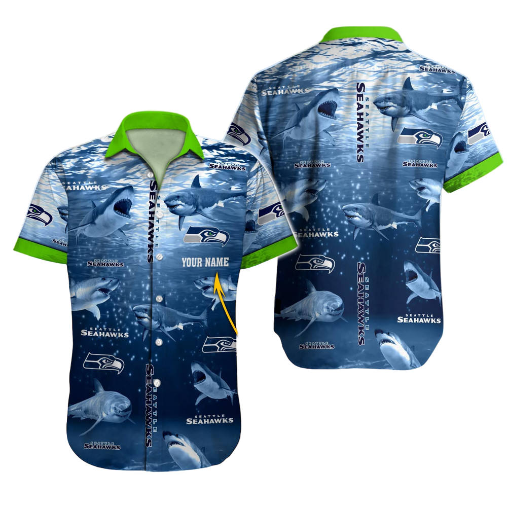 Seattle Seahawks NFL Hawaii Shirt NFL Football Custom Hawaiian Shirt for Men Women Gift For Fans