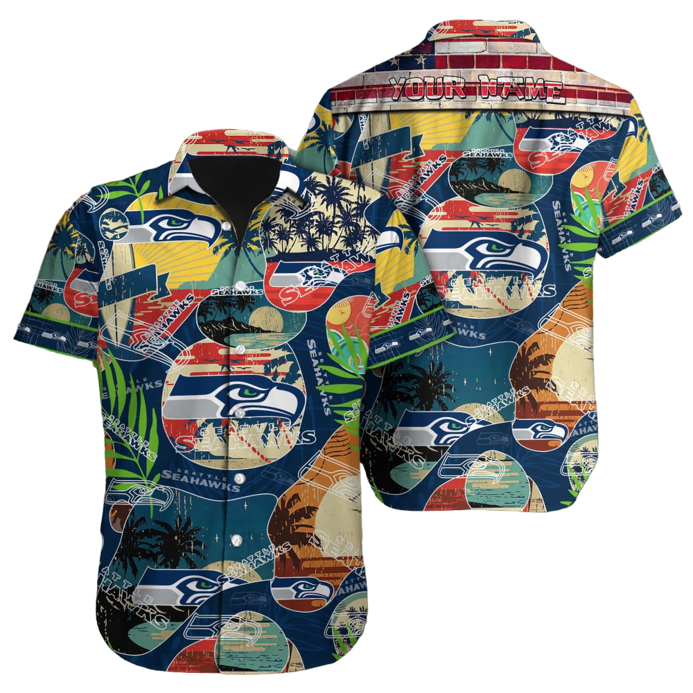 Seattle Seahawks NFL NFL Football Custom Hawaiian Shirt for Men Women Gift For Fans