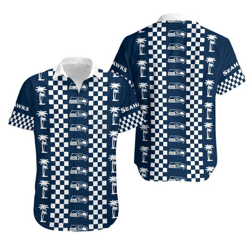 Seattle Seahawks coconut trees Hawaii Shirt for Men Women