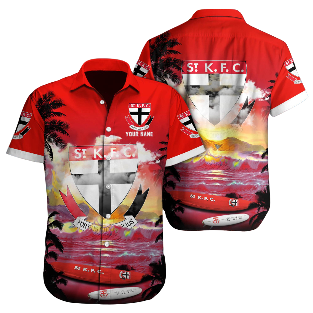 St Kilda Saints AFL Custom Hawaii Shirt  for Men Women Gift for Fans