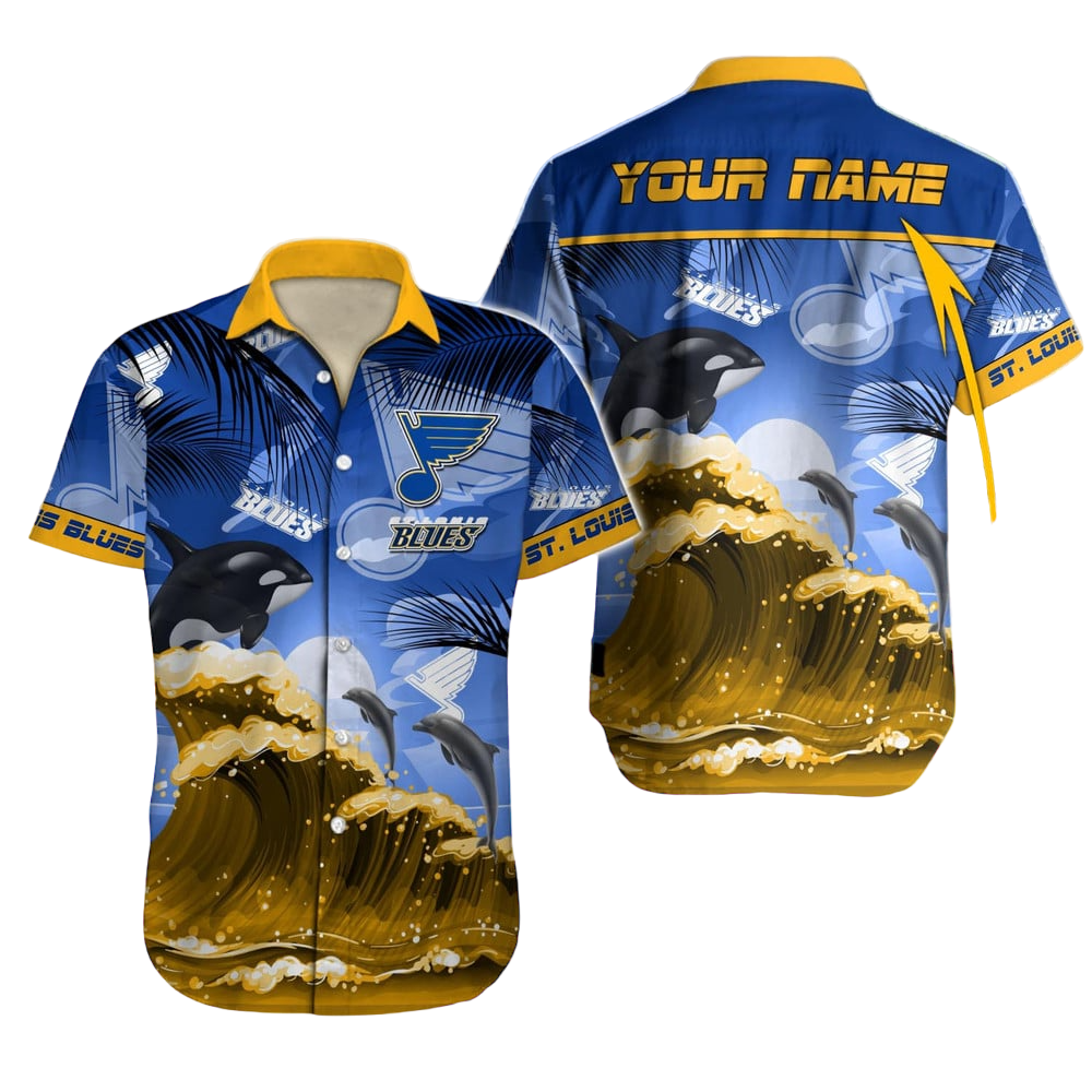 St Louis Blues NHL Hawaiian Shirt Custom Hawaii Shirt for Men Women Gift for Fans