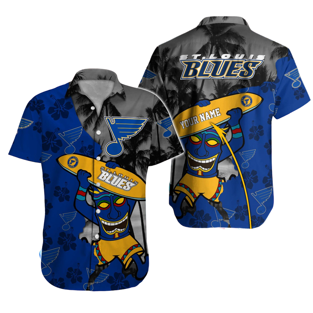 St Louis Blues NHL Hawaiian Shirt Custom Hawaii Shirt for Men Women Gift for Fans