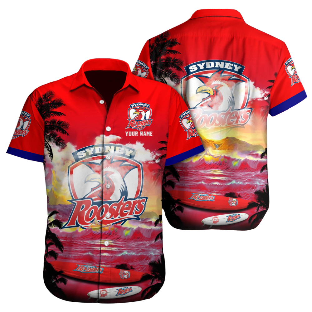 Sydney Roosters NRL Custom Hawaii Shirt  for Men Women Gift for Fans