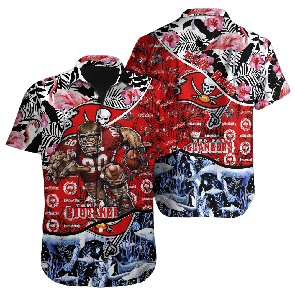 Tampa Bay Buccaneers Hawaiian Shirt NFL Football Custom Hawaiian Shirt for Men Women Gift For Fans