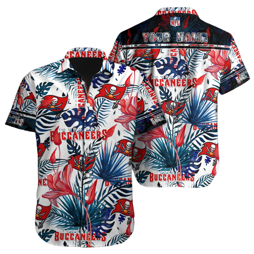 Tampa Bay Buccaneers Hawaiian Shirt NFL Football Custom Hawaiian Shirt for Men Women Gift For Fans