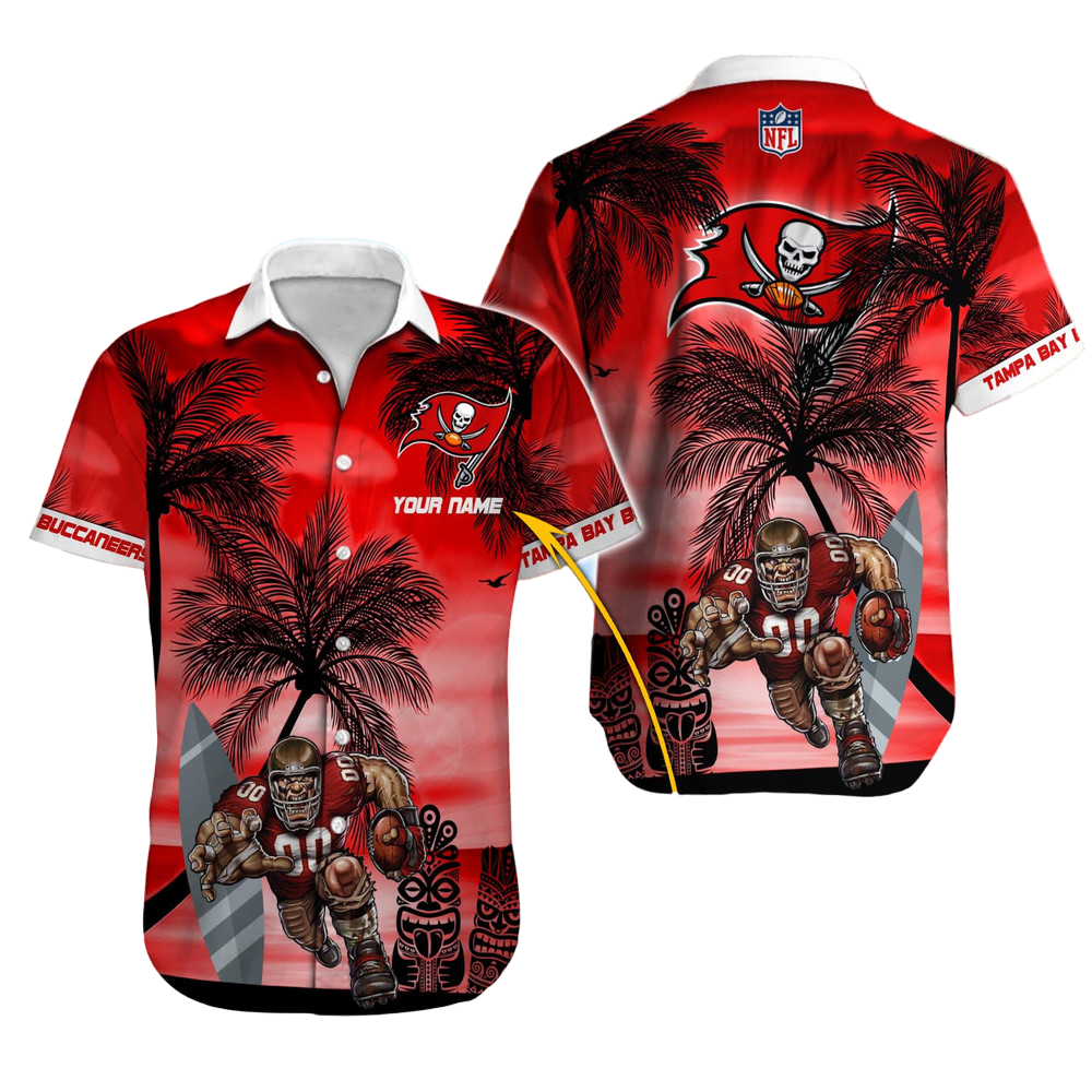 Tampa Bay Buccaneers Hawaiian Shirt NFL Football Custom Hawaiian Shirt for Men Women Gift For Fans