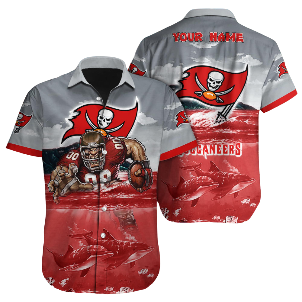 Tampa Bay Buccaneers Hawaiian Shirt NFL Football Custom Hawaiian Shirt for Men Women Gift For Fans