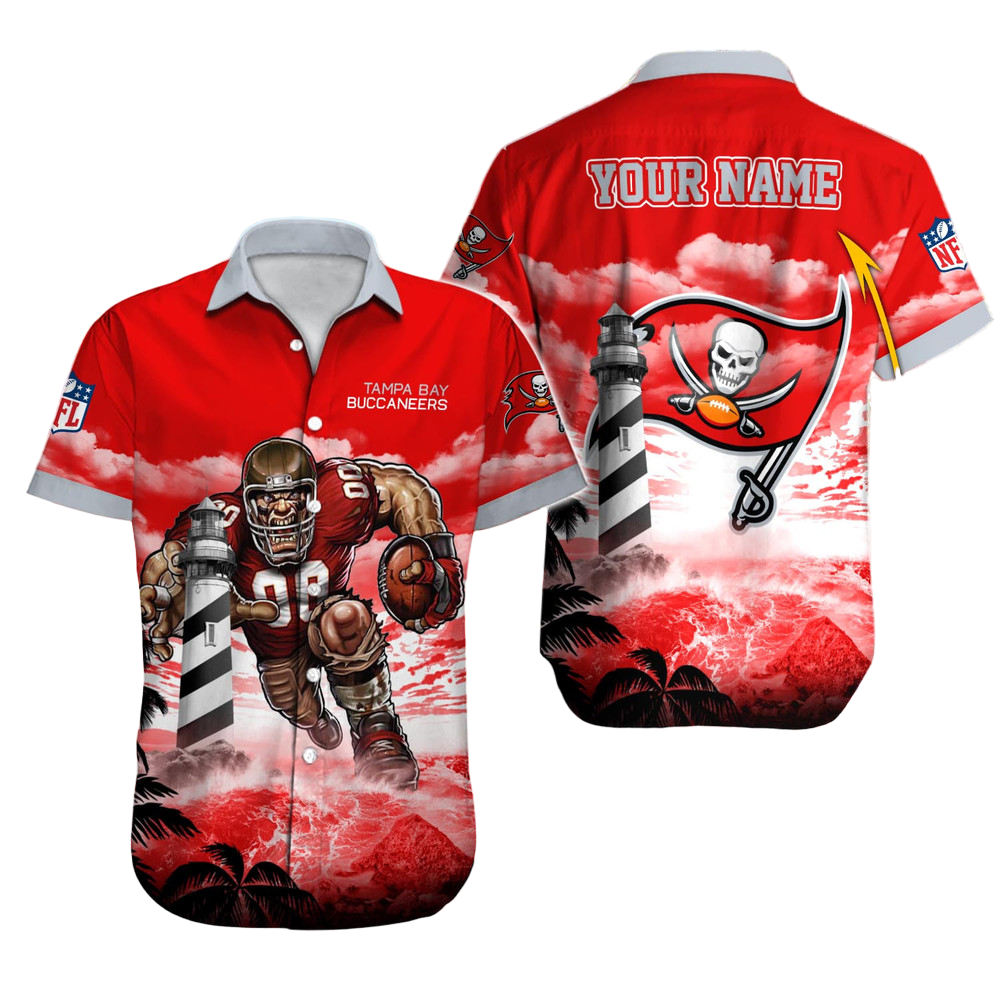 Tampa Bay Buccaneers Hawaiian Shirt NFL Football Custom Hawaiian Shirt for Men Women Gift For Fans