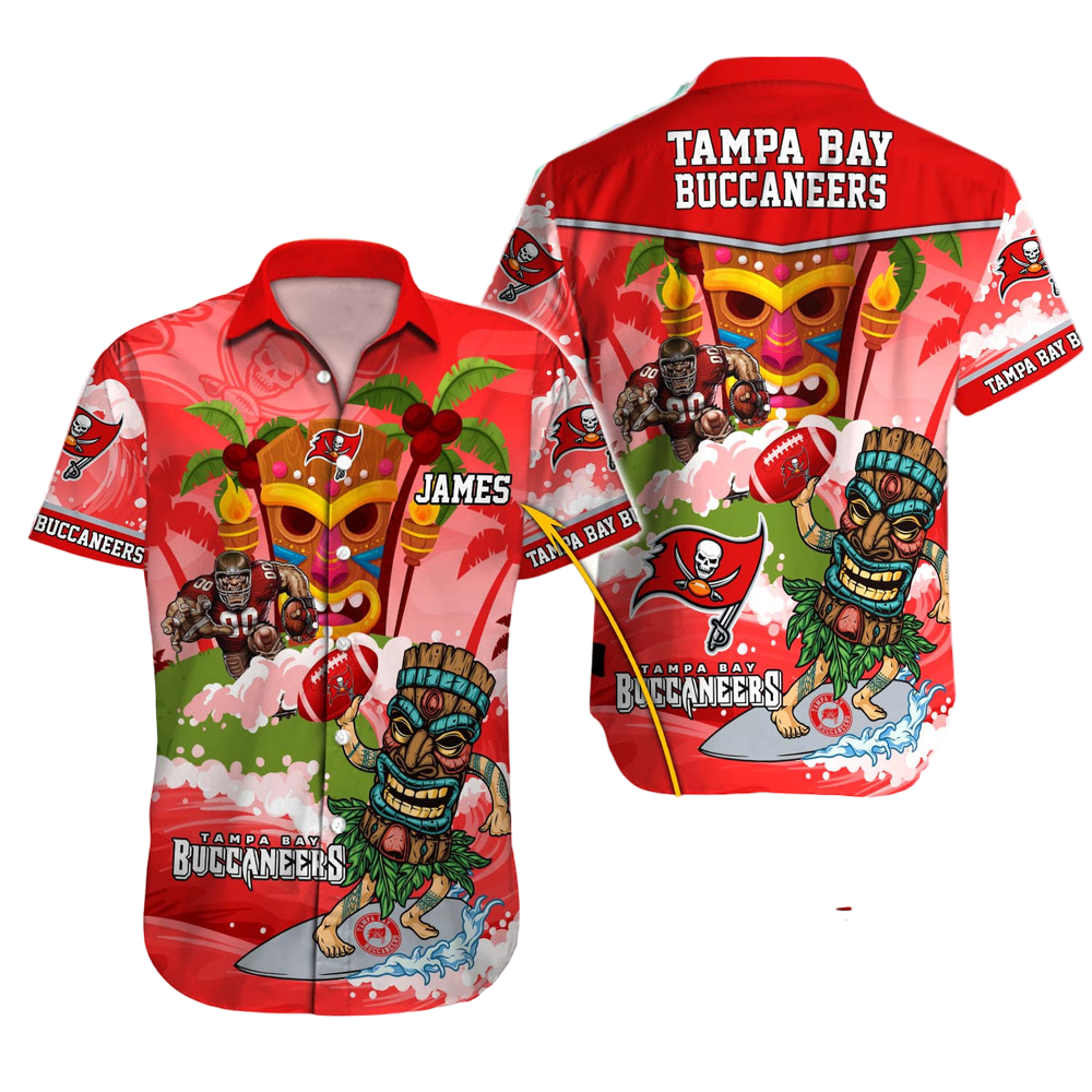 Tampa Bay Buccaneers Hawaiian Shirt NFL Football Custom Hawaiian Shirt for Men Women Gift For Fans