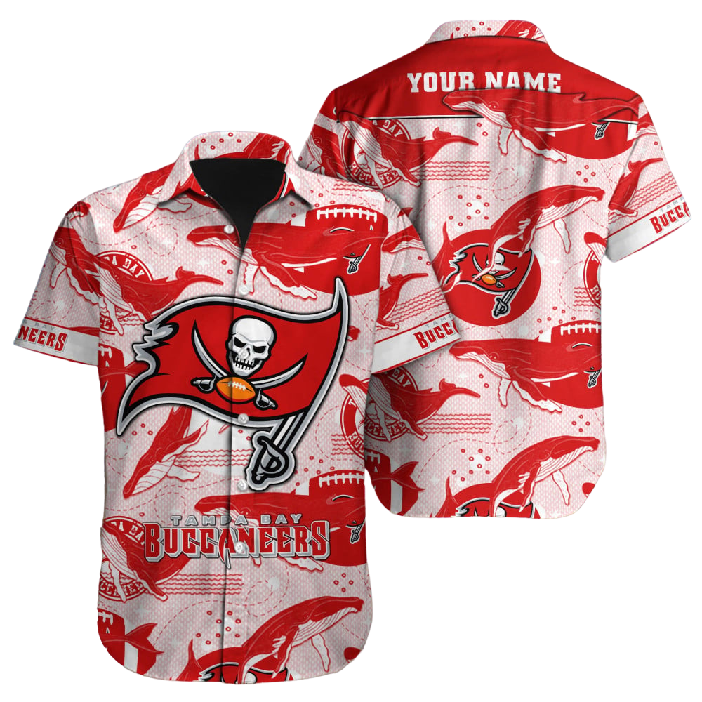 Tampa Bay Buccaneers Hawaiian Shirt NFL Football Custom Hawaiian Shirt for Men Women Gift For Fans