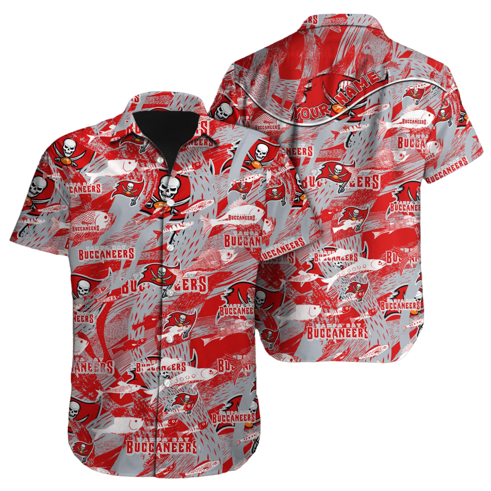 Tampa Bay Buccaneers Hawaiian Shirt NFL Football Custom Hawaiian Shirt for Men Women Gift For Fans