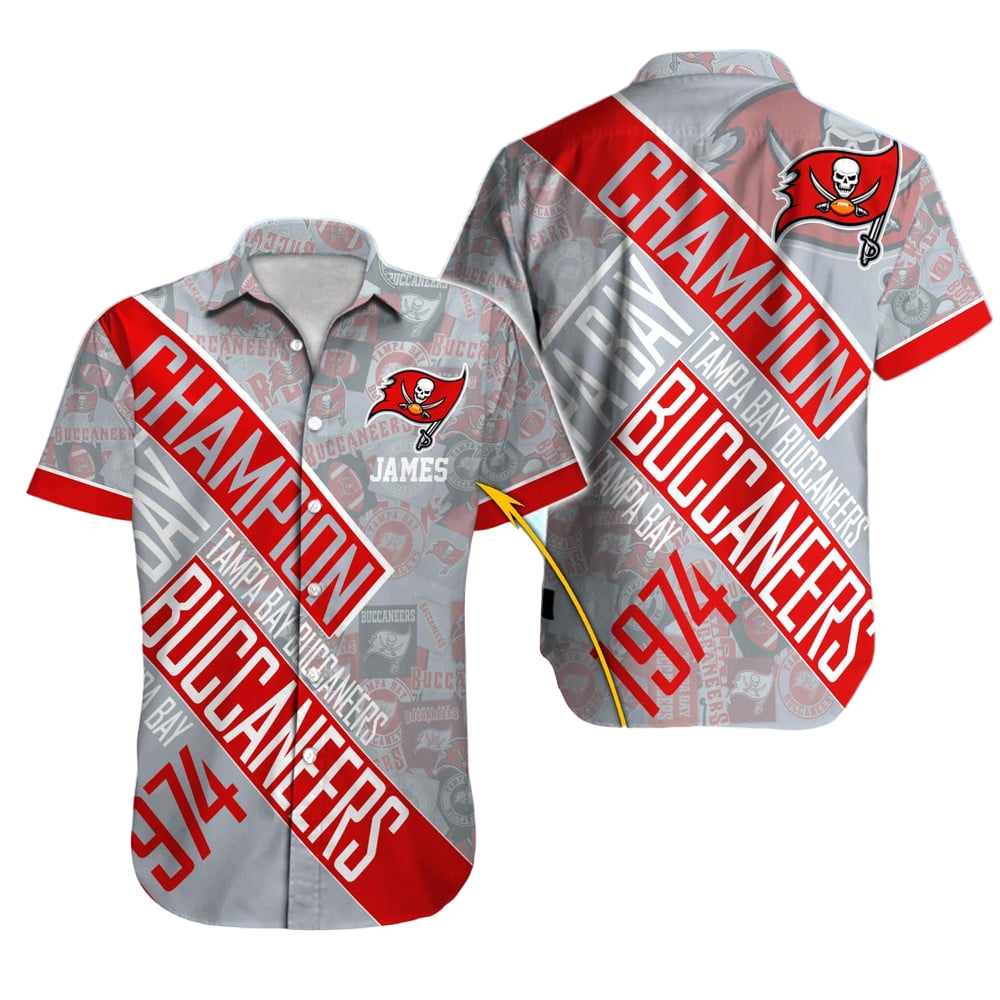 Tampa Bay Buccaneers Hawaiian Shirt NFL Football Custom Hawaiian Shirt for Men Women Gift For Fans