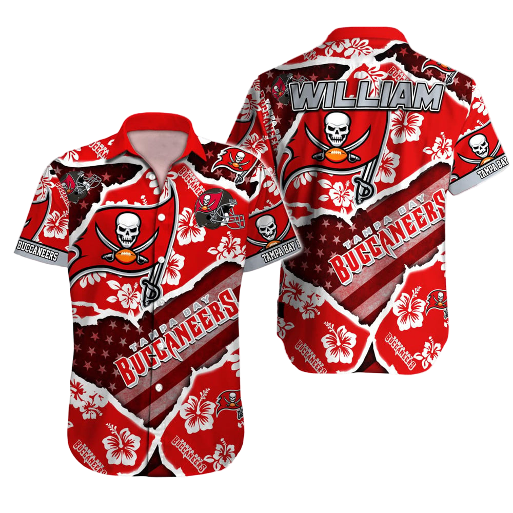 Tampa Bay Buccaneers Hawaiian Shirt NFL Football Custom Hawaiian Shirt for Men Women Gift For Fans