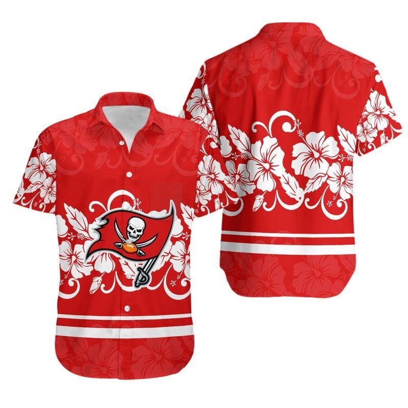 Tampa Bay Buccaneers Hibiscus Flowers Hawaii Shirt for Men Women