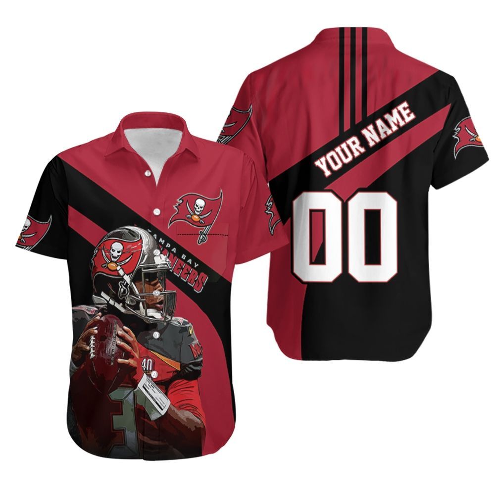 Tampa Bay Buccaneers Jameis Winston Legend 3D Printed For Fans Personalized Hawaiian Shirt Aloha Shirt for Men Women