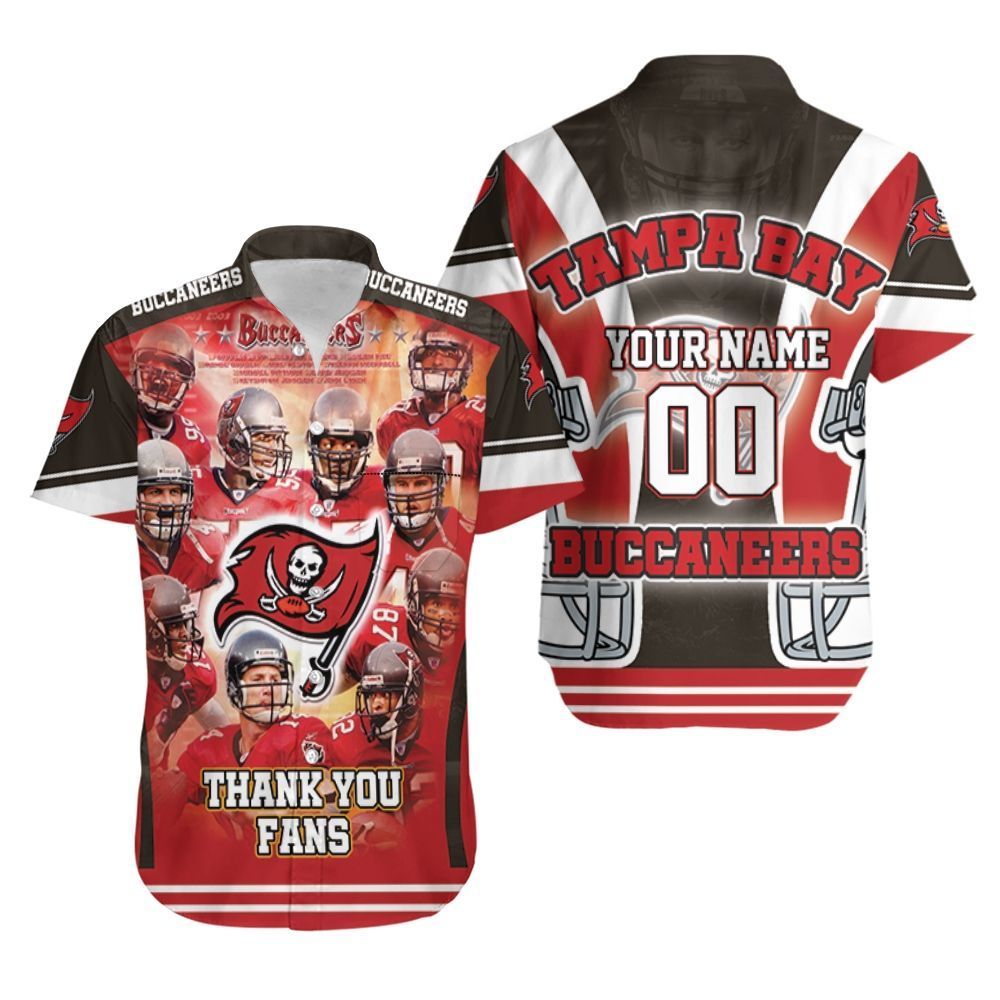 Tampa Bay BuccaneersSuper Bowl Champions Thank Fan Personalized Hawaiian Shirt Aloha Shirt for Men Women