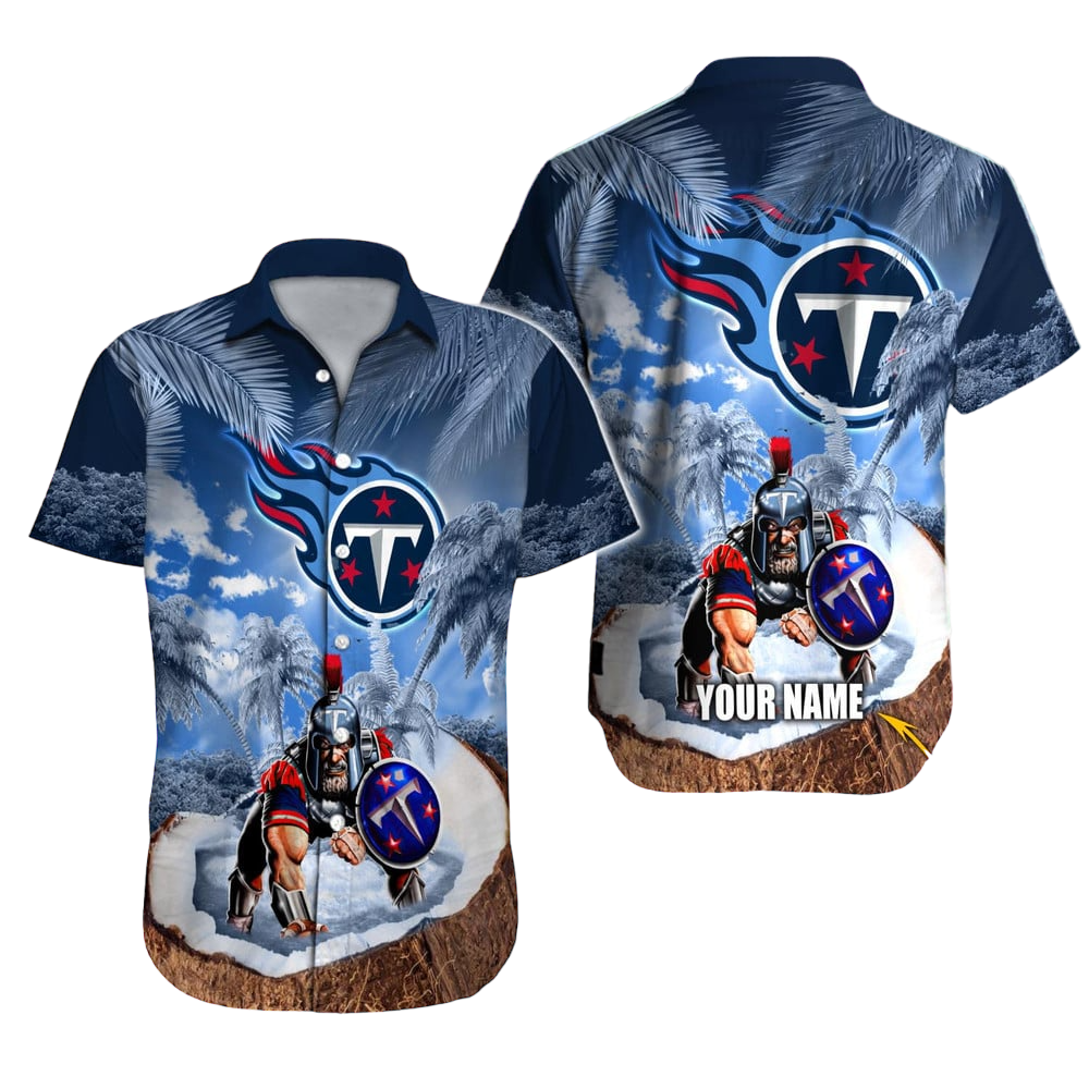 Tennessee Titans Hawaiian Shirt NFL Football Custom Hawaiian Shirt for Men Women Gift For Fans