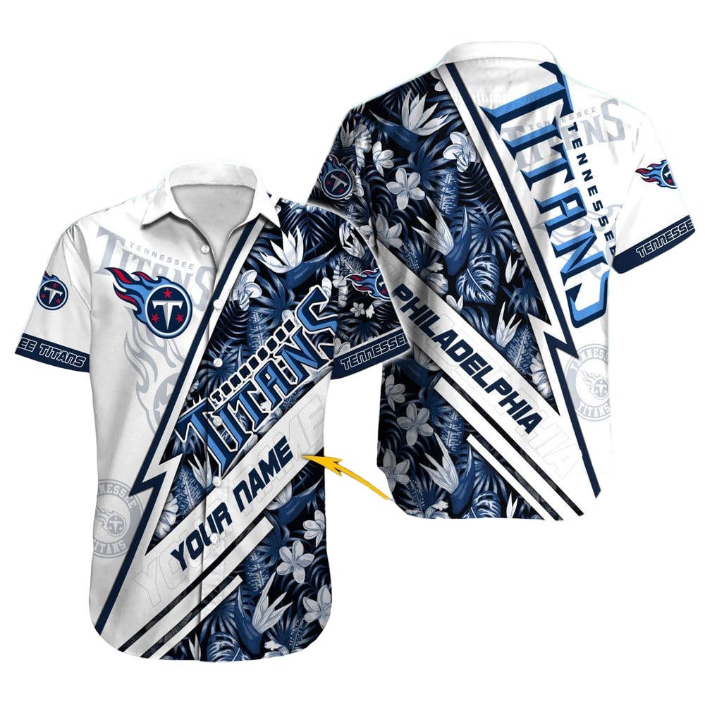 Tennessee Titans Hawaiian Shirt NFL Football Custom Hawaiian Shirt for Men Women Gift For Fans