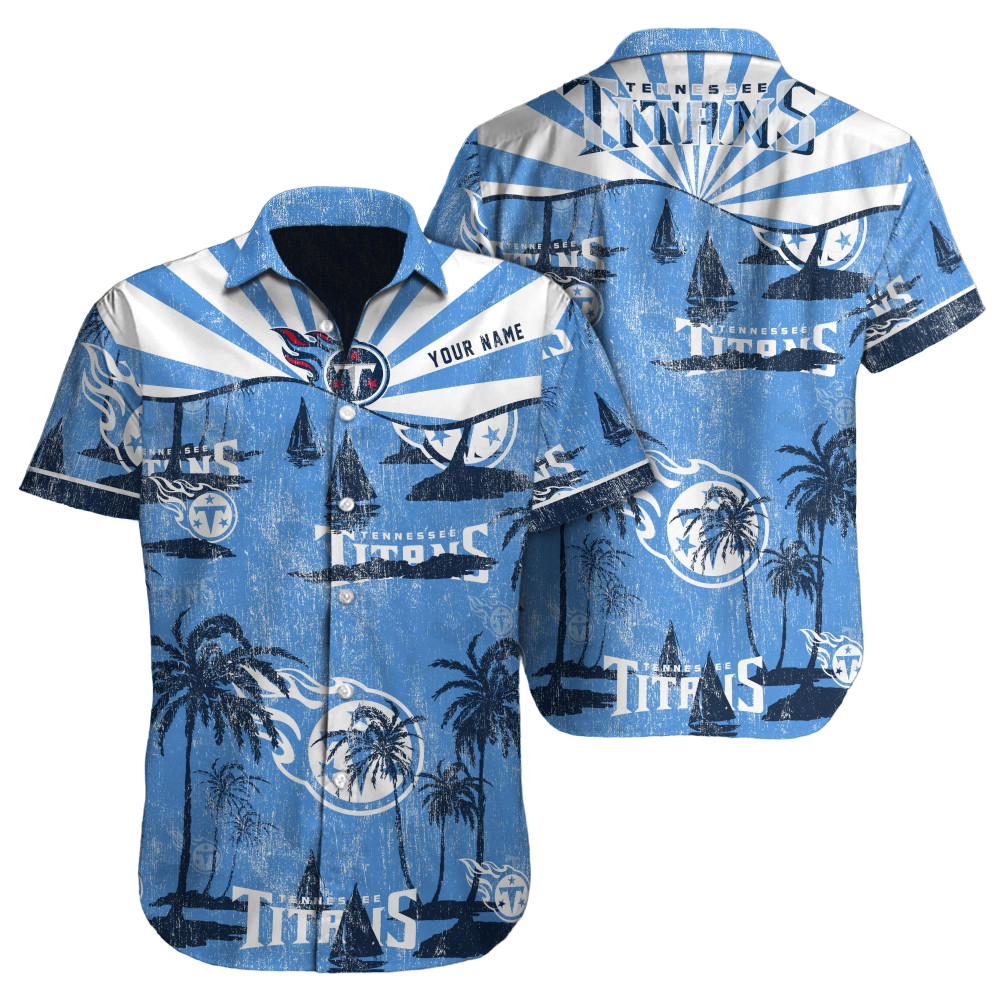 Tennessee Titans Hawaiian Shirt NFL Football Custom Hawaiian Shirt for Men Women Gift For Fans