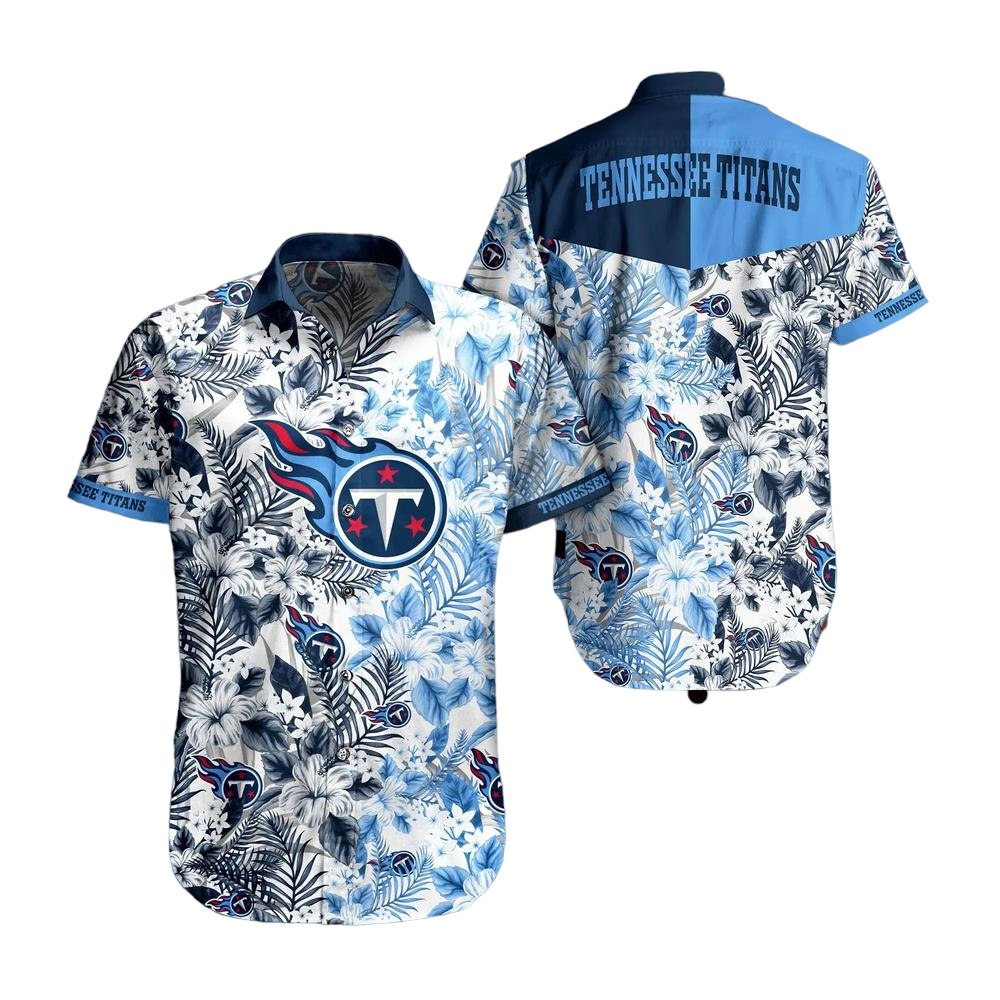 Tennessee Titans NFL Beach Shirt Graphic Floral Pattern Print This Summer Hawaiian Shirt