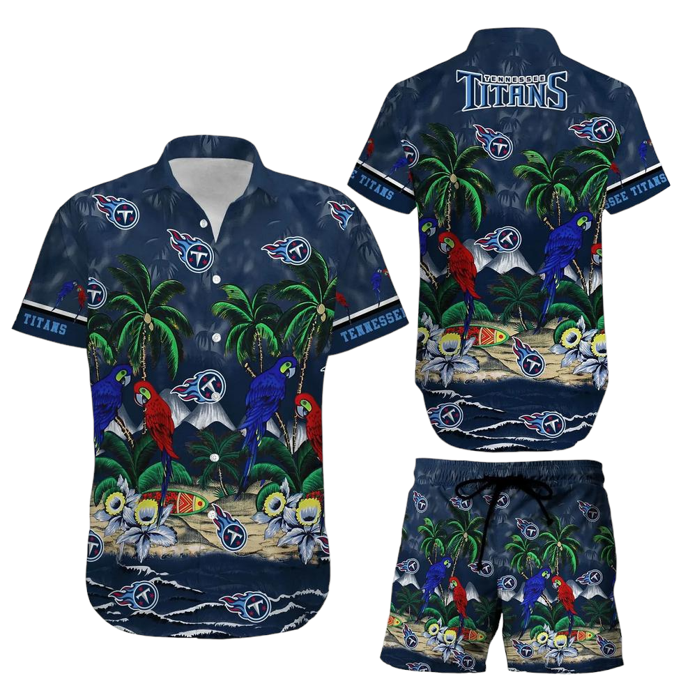 Tennessee Titans NFL Football Hawaiian Shirt And Short Graphic Summer Tropical Pattern New Gift For Men Women