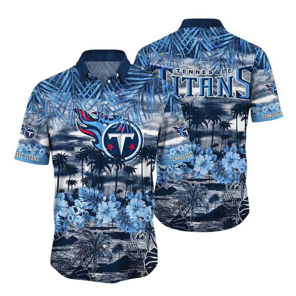 Tennessee Titans NFL Hawaiian Shirt Style Tropical Pattern Summer For Awesome Fans