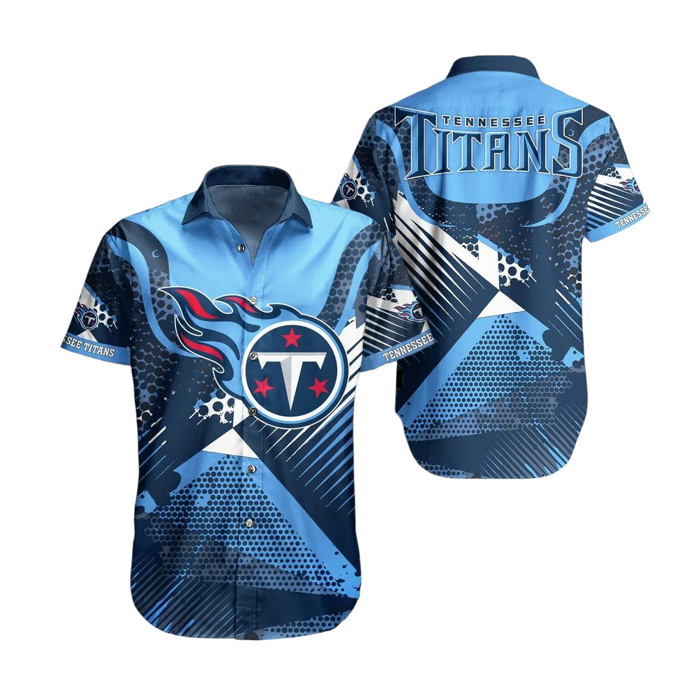 Tennessee Titans NFL Hawaiian Shirt Summer Short Sleeve Button Down Shirt Perfect Gift For Big Fans