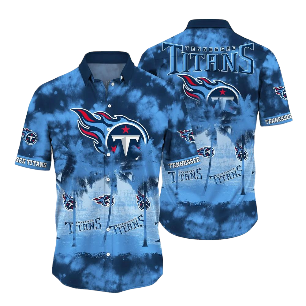 Tennessee Titans NFL Hawaiian Shirt Tropical Pattern Graphic Short Sleeve Summer Gift For Fans