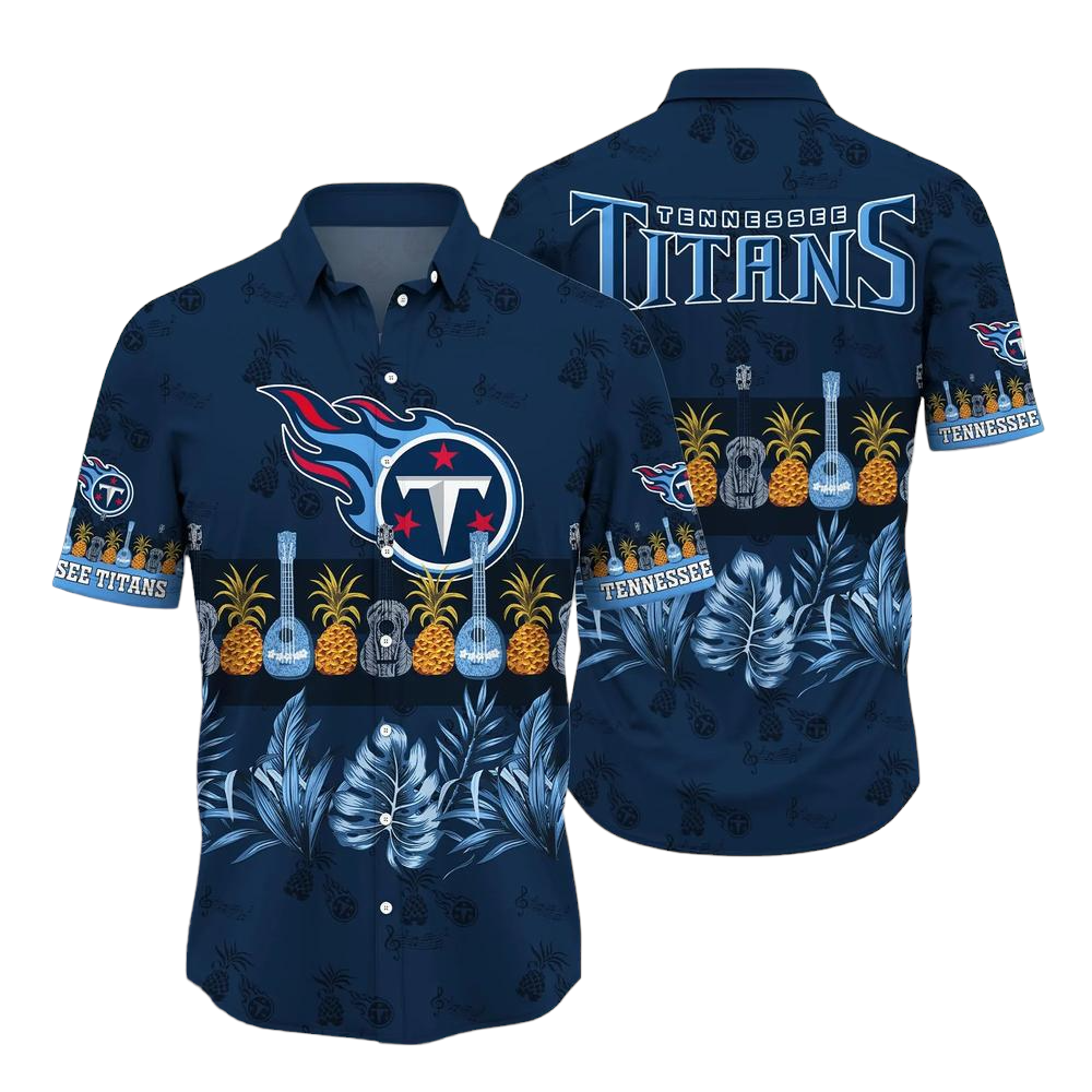Tennessee Titans NFL Hawaiian Shirt Tropical Pattern Graphic Trends Summer Gift For Fan NFL