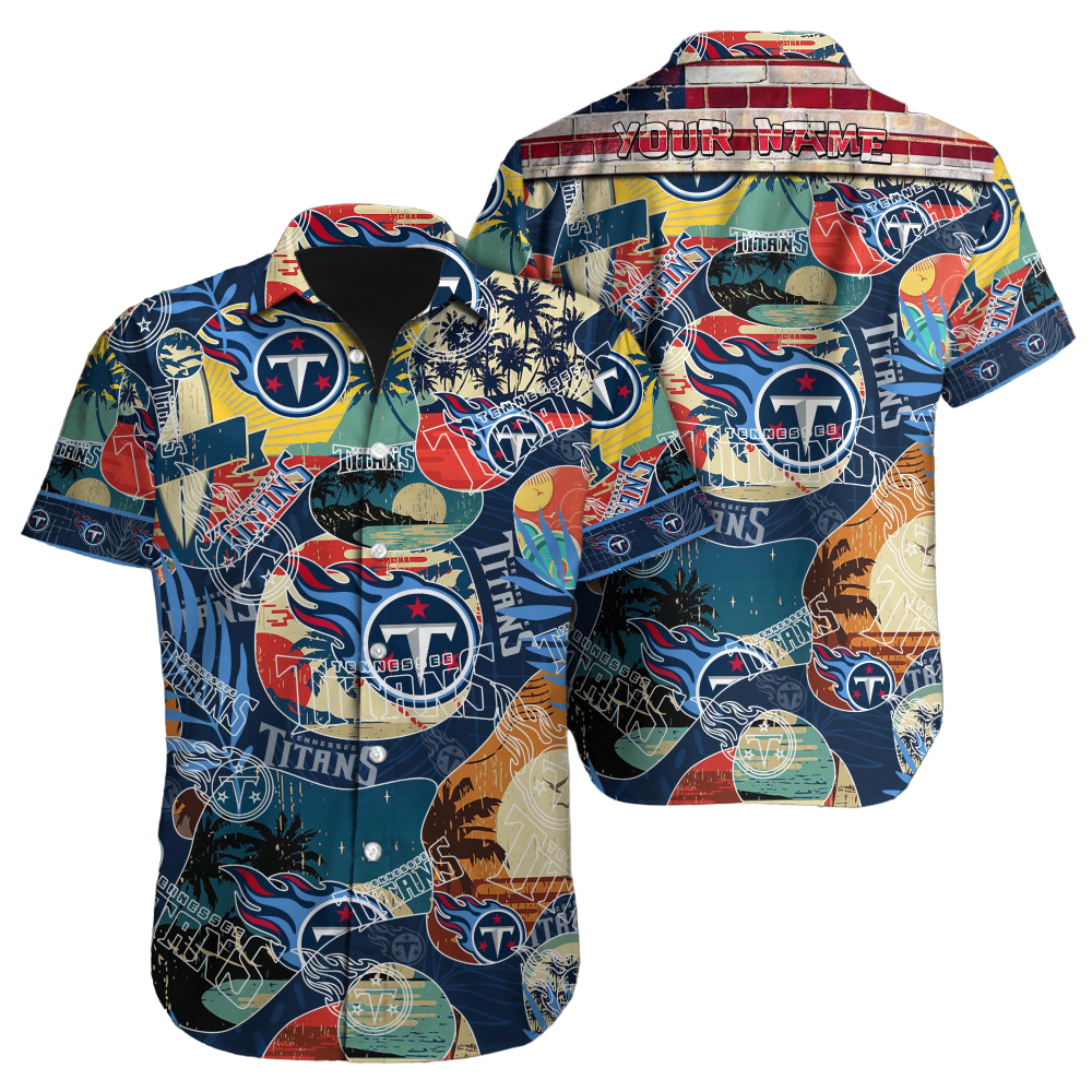 Tennessee Titans NFL NFL Football Custom Hawaiian Shirt for Men Women Gift For Fans