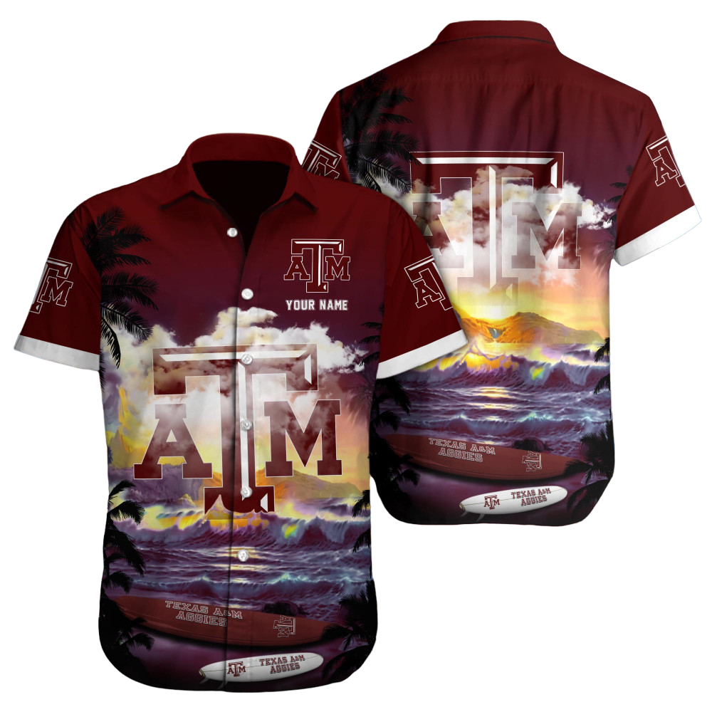 Texas AM Aggies NCAA2 Custom Hawaii Shirt  for Men Women Gift for Fans