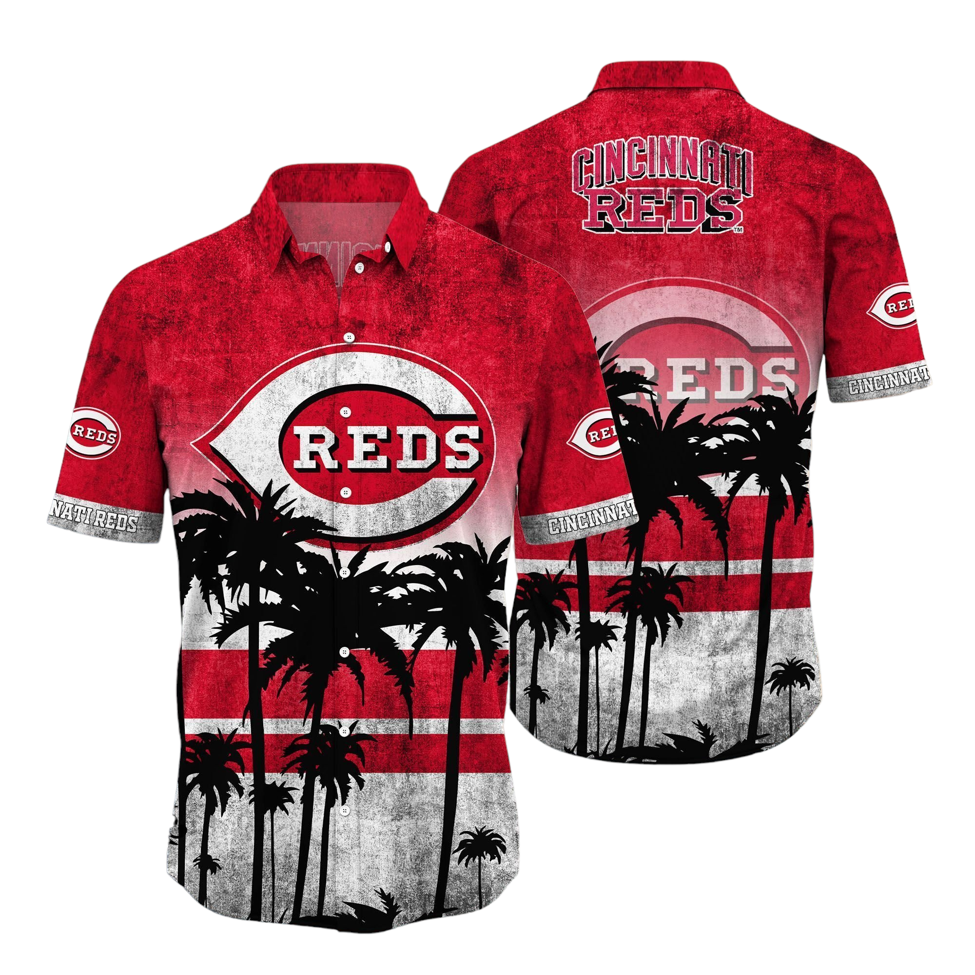 Th0052 Cincinnati Reds Hawaiian Shirt Aloha Shirt for Men Women