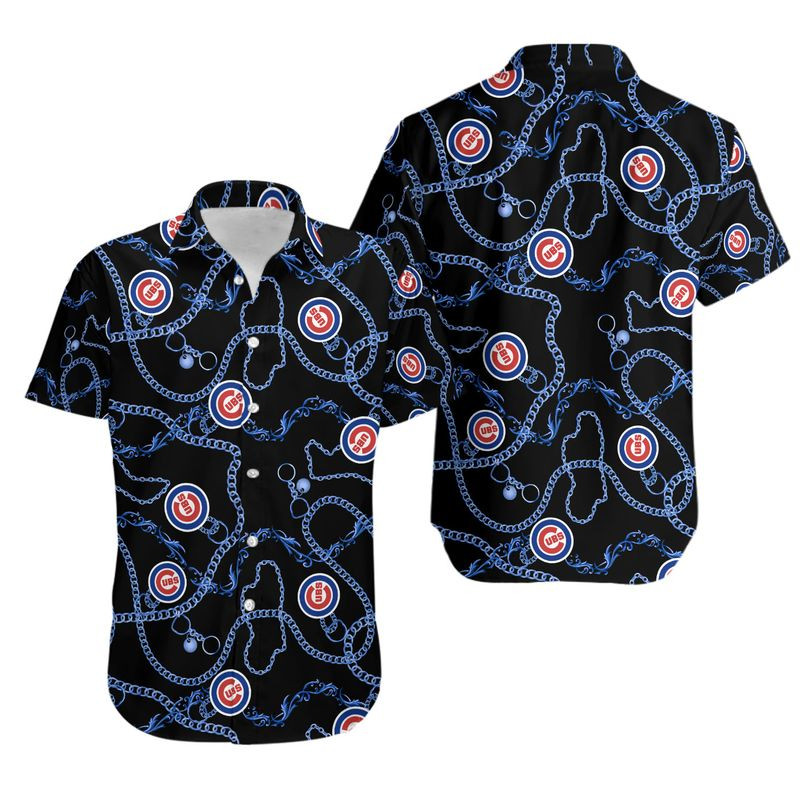 Topsportee Chicago Cubs Hawaiian Shirt Aloha Shirt for Men Women