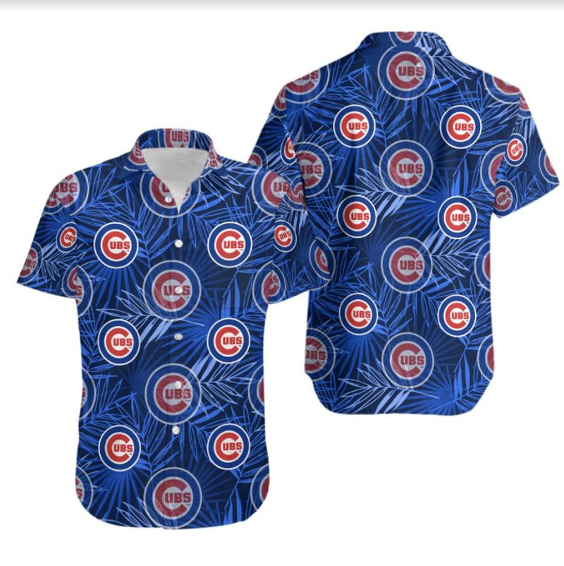 Topsportee Chicago Cubs Leaf And Logo Limited Edition Hawaiian Shirt Aloha Shirt for Men Women And Shorts Summer Collection Size S 5Xl Nla003437