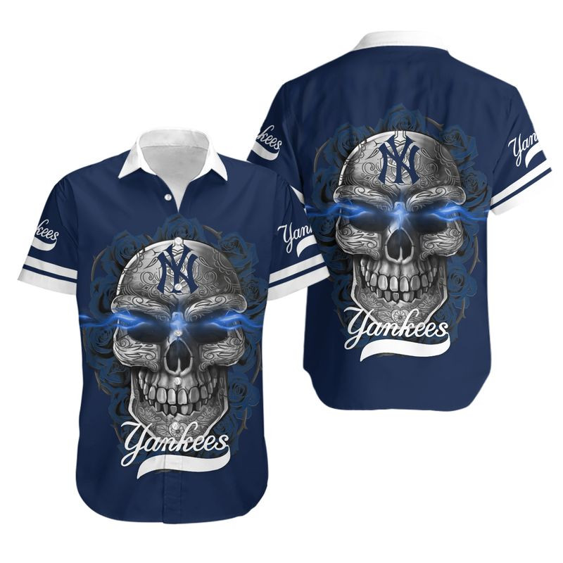 Topsportee New York Yankees Hawaiian Shirt Aloha Shirt for Men Women Summer Collection Size S 5Xl Nla006551