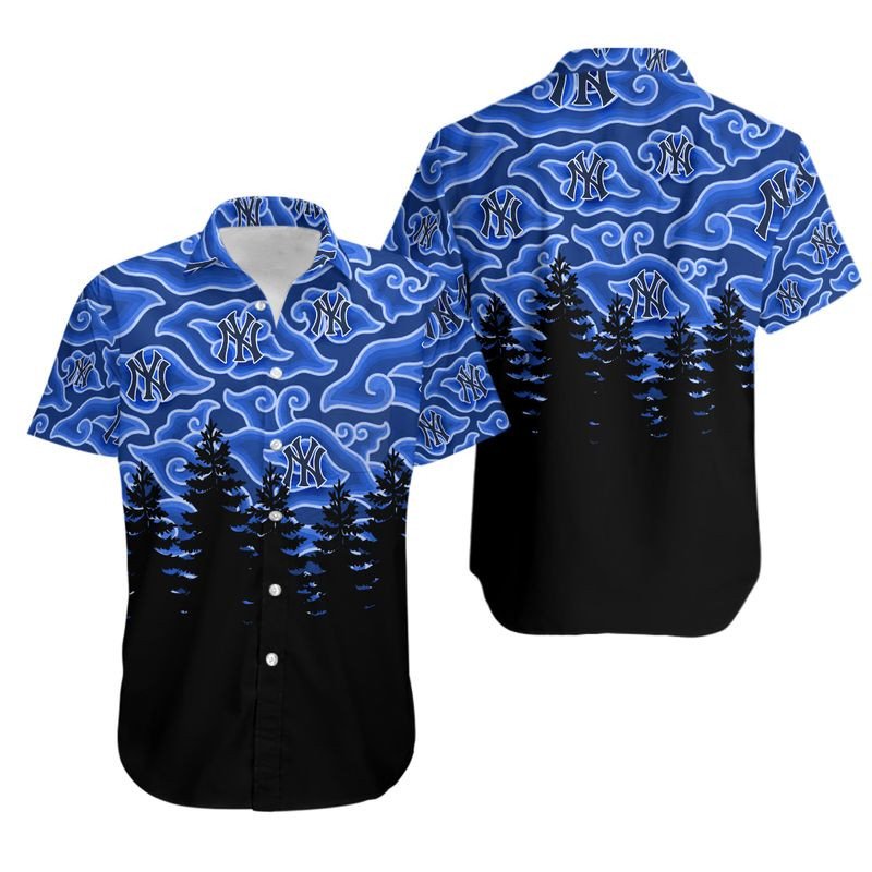 Topsportee New York Yankees Ninja Cloud Hawaiian Shirt Aloha Shirt for Men Women