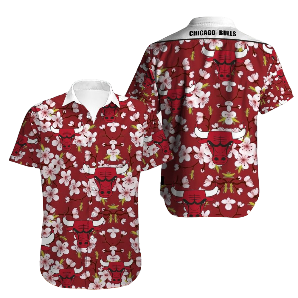Vintage Chicago Bulls Hawaiian Shirt Aloha Shirt for Men Women