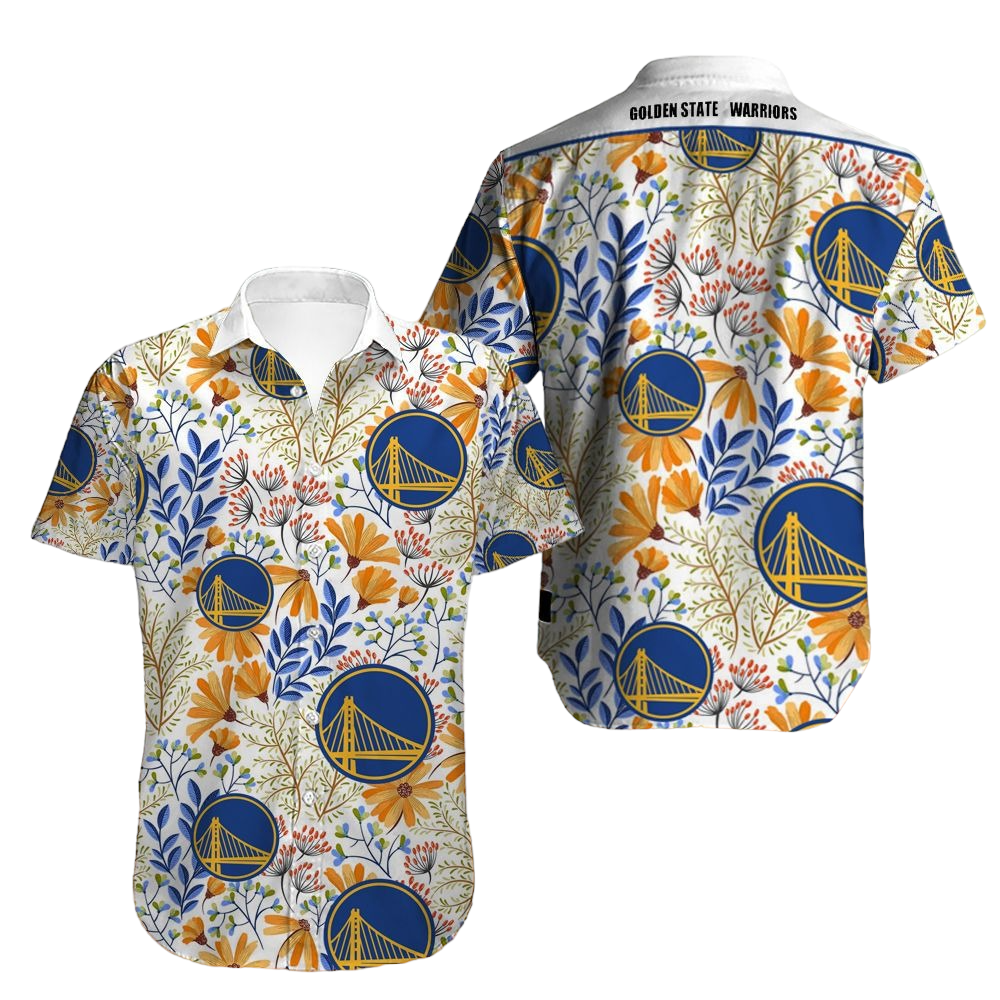 Vintage Golden State Warriors Hawaiian Shirt Aloha Shirt for Men Women