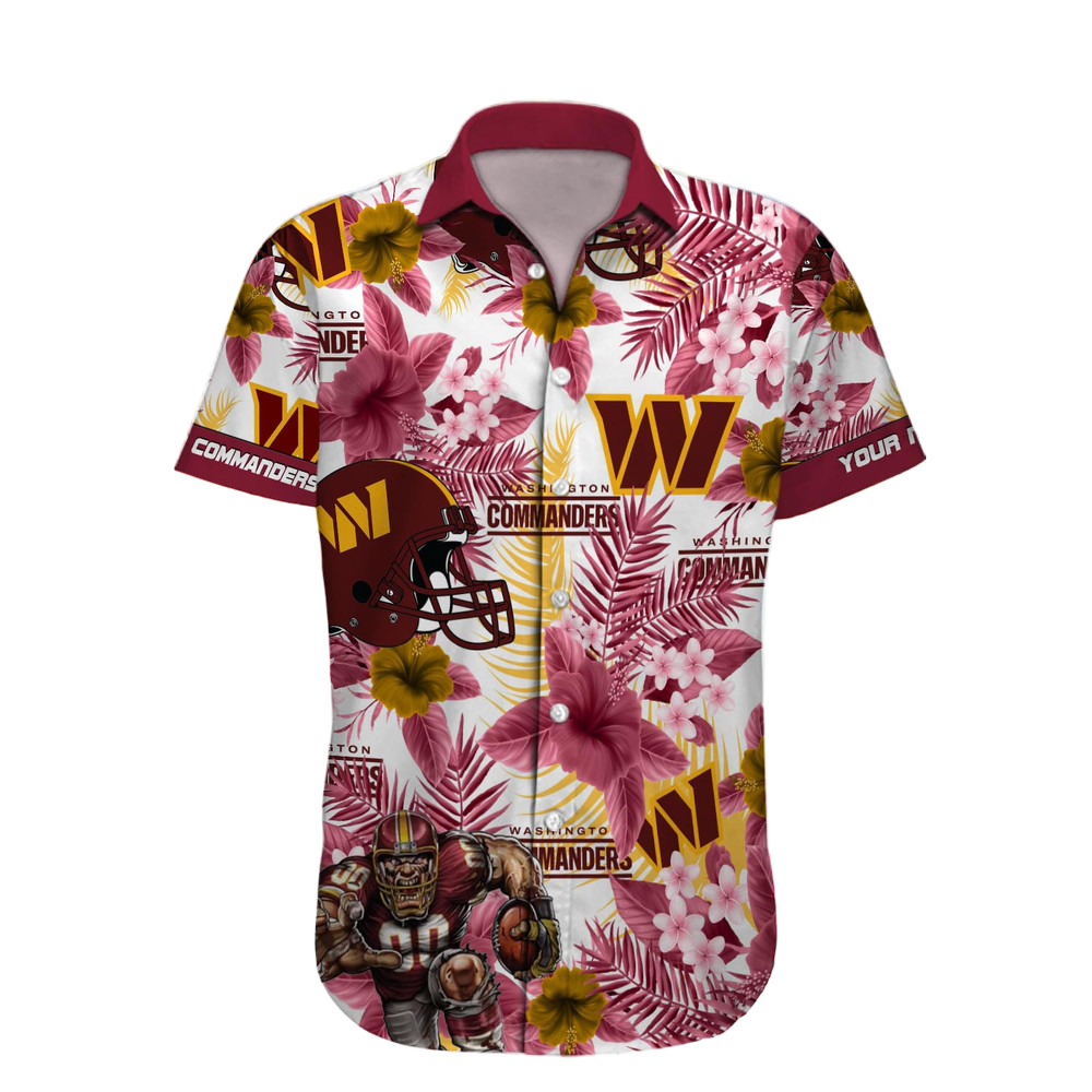 Washington Commanders Hawaiian Shirt NFL Football Custom Hawaiian Shirt for Men Women Gift For Fans