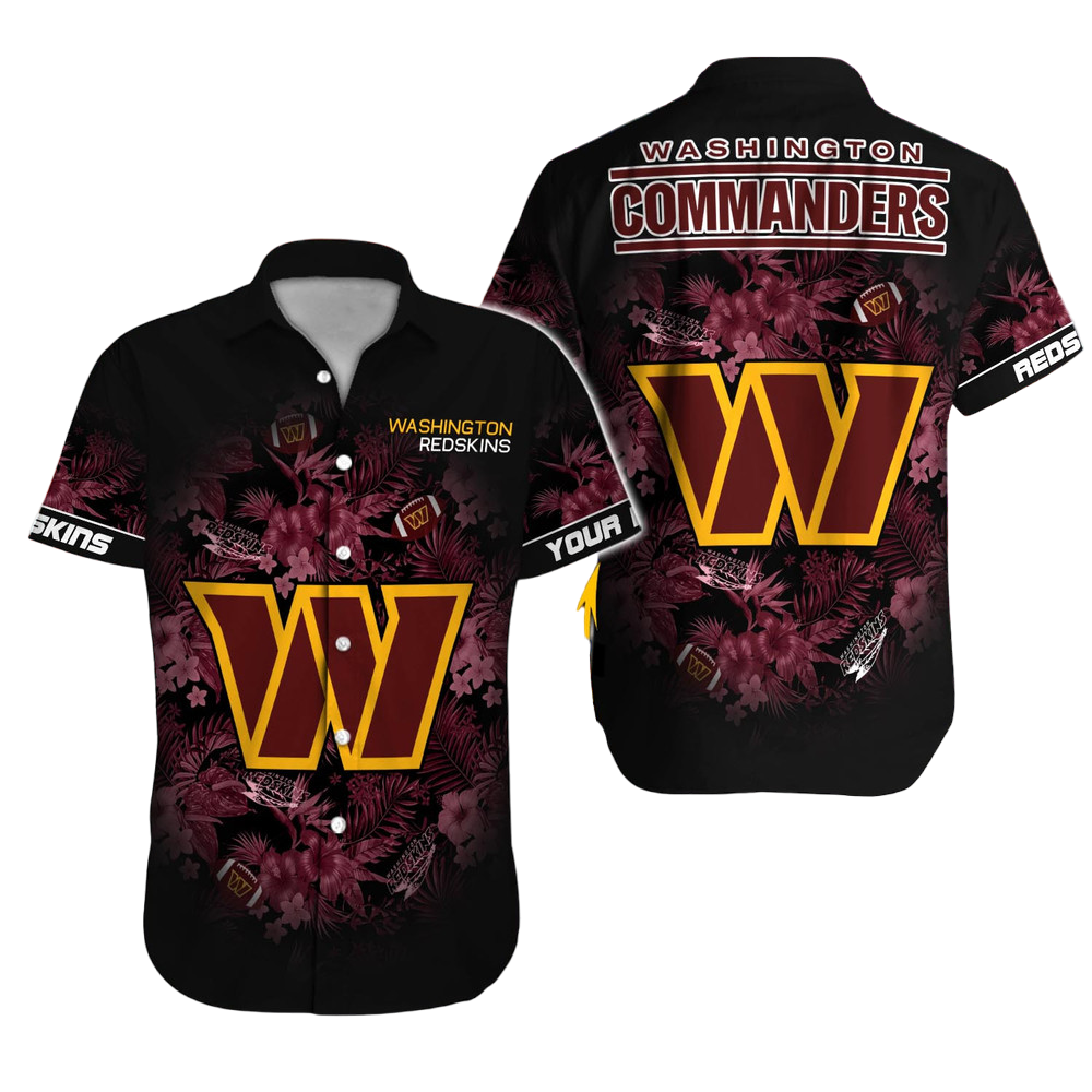 Washington Commanders Hawaiian Shirt NFL Football Custom Hawaiian Shirt for Men Women Gift For Fans