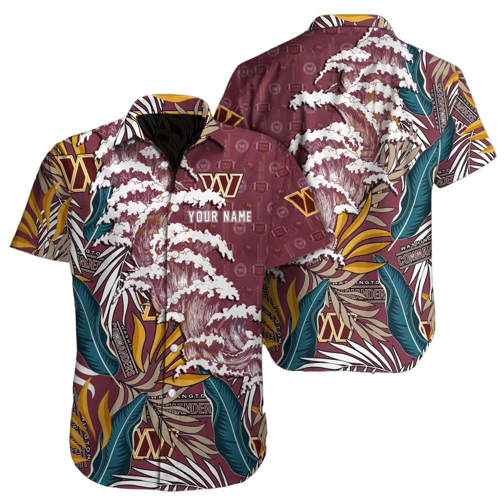 Washington Commanders Hawaiian Shirt NFL Football Hawaiian Shirt for Men Women Gift For Fans38176