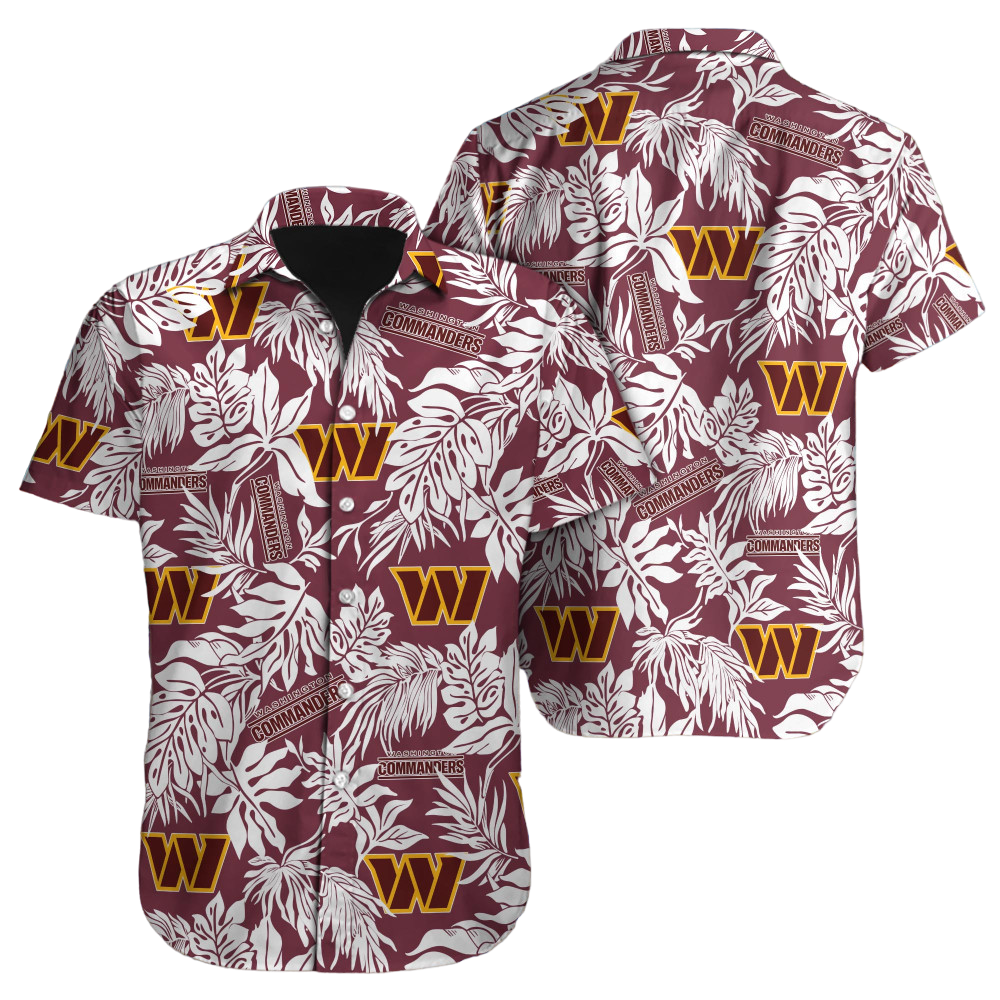 Washington Commanders Hawaiian Shirt NFL Football Hawaiian Shirt for Men Women Gift For Fans39046