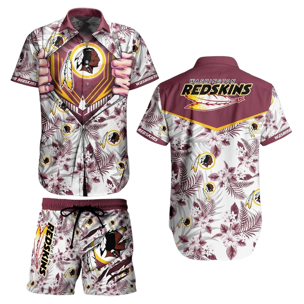 Washington Redskins NFL Football Hawaiian Shirt And Short New Summer For Big Fans Gift For Men Women