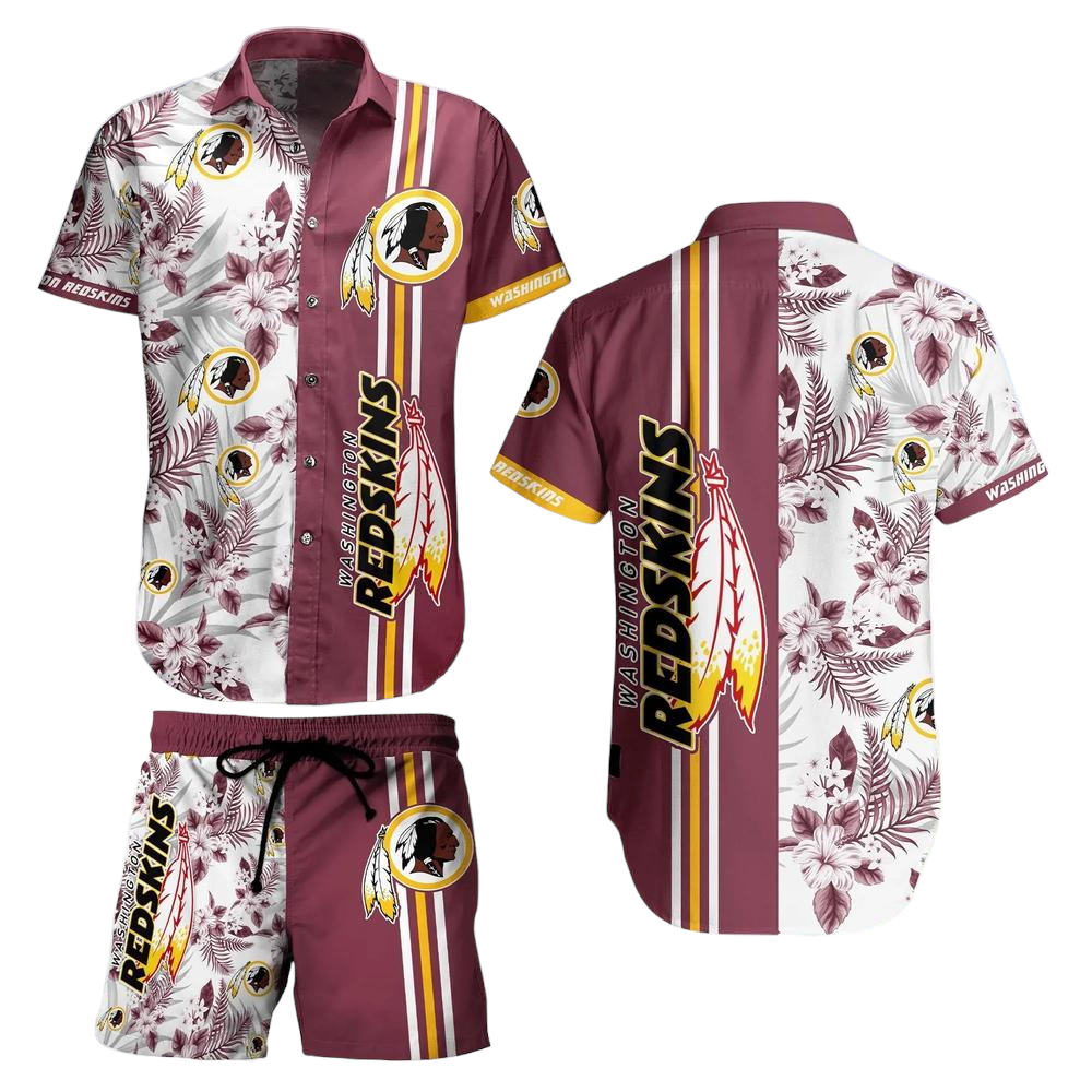 Washington Redskins NFL Hawaiian Shirt Tropical Pattern Summer Shirt Style New Gift For Best Fan