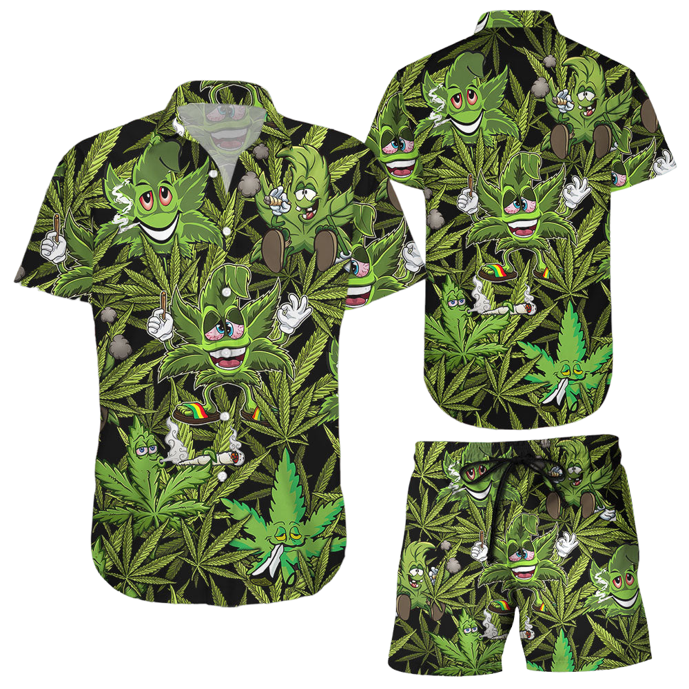 Weed Hawaiian Shirt Amazing Hippie Weed Green Hawaiian Aloha Hawaii Shirt Unqiue Beach Vacation Gift