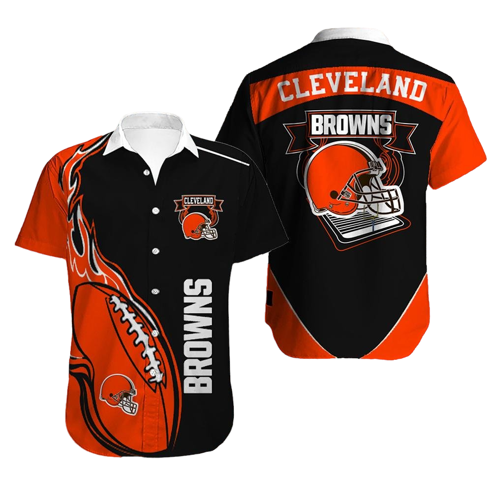 cleveland browns Hawaiian Shirt Aloha Shirt for Men Women