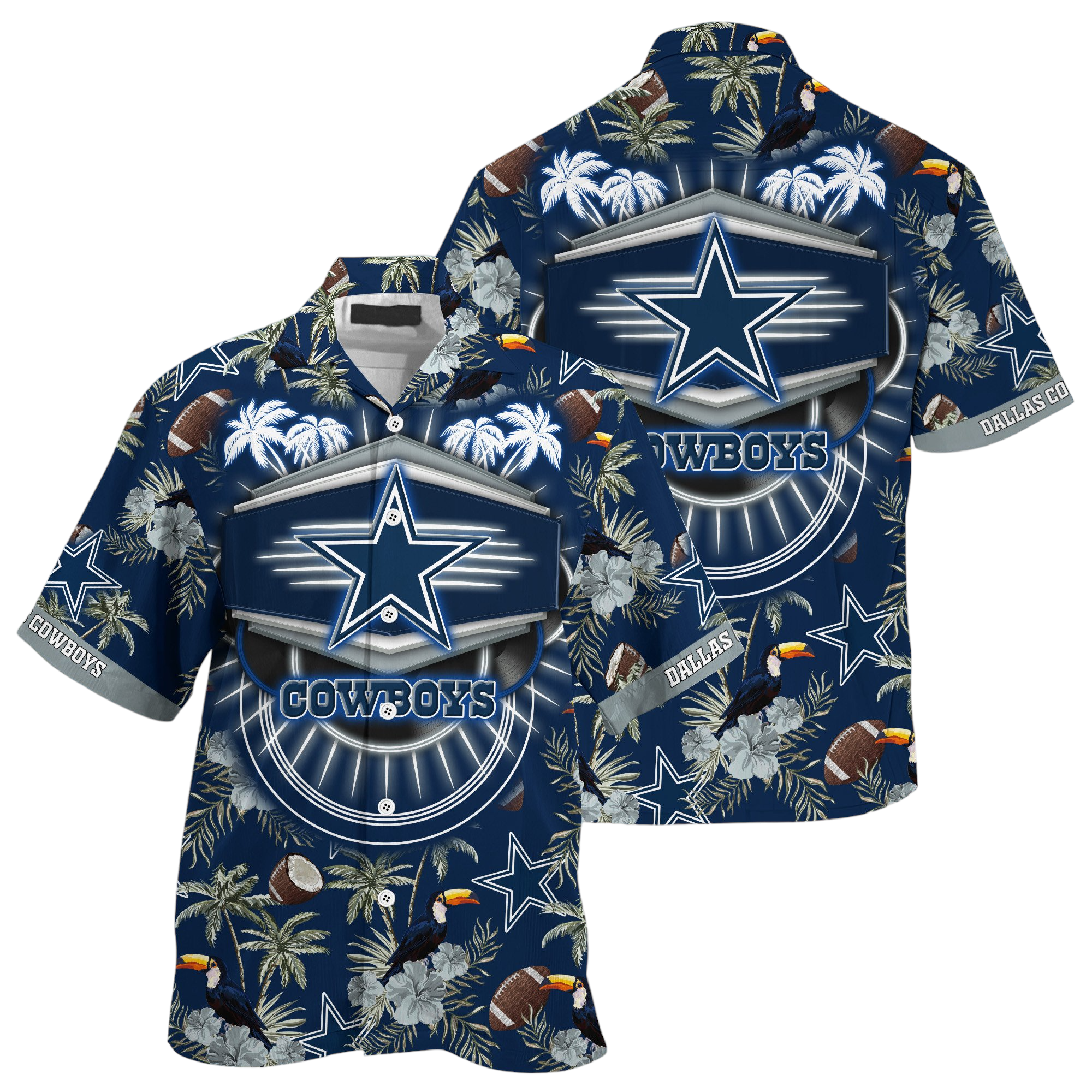 dallas cowboys nfl Hawaiian Shirt Aloha Shirt for Men Women