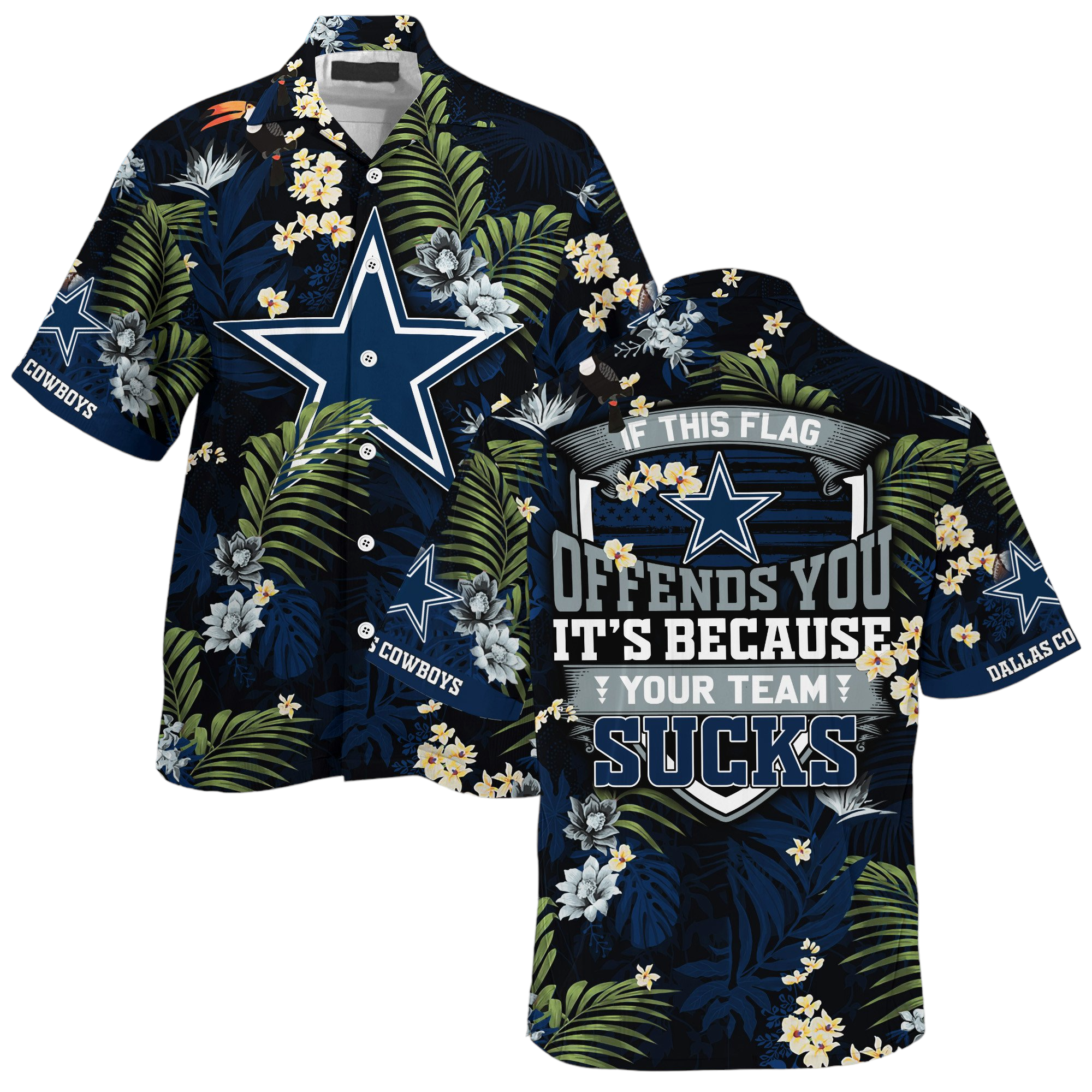 dallas cowboys nfl summer Hawaiian Shirt Aloha Shirt for Men Women